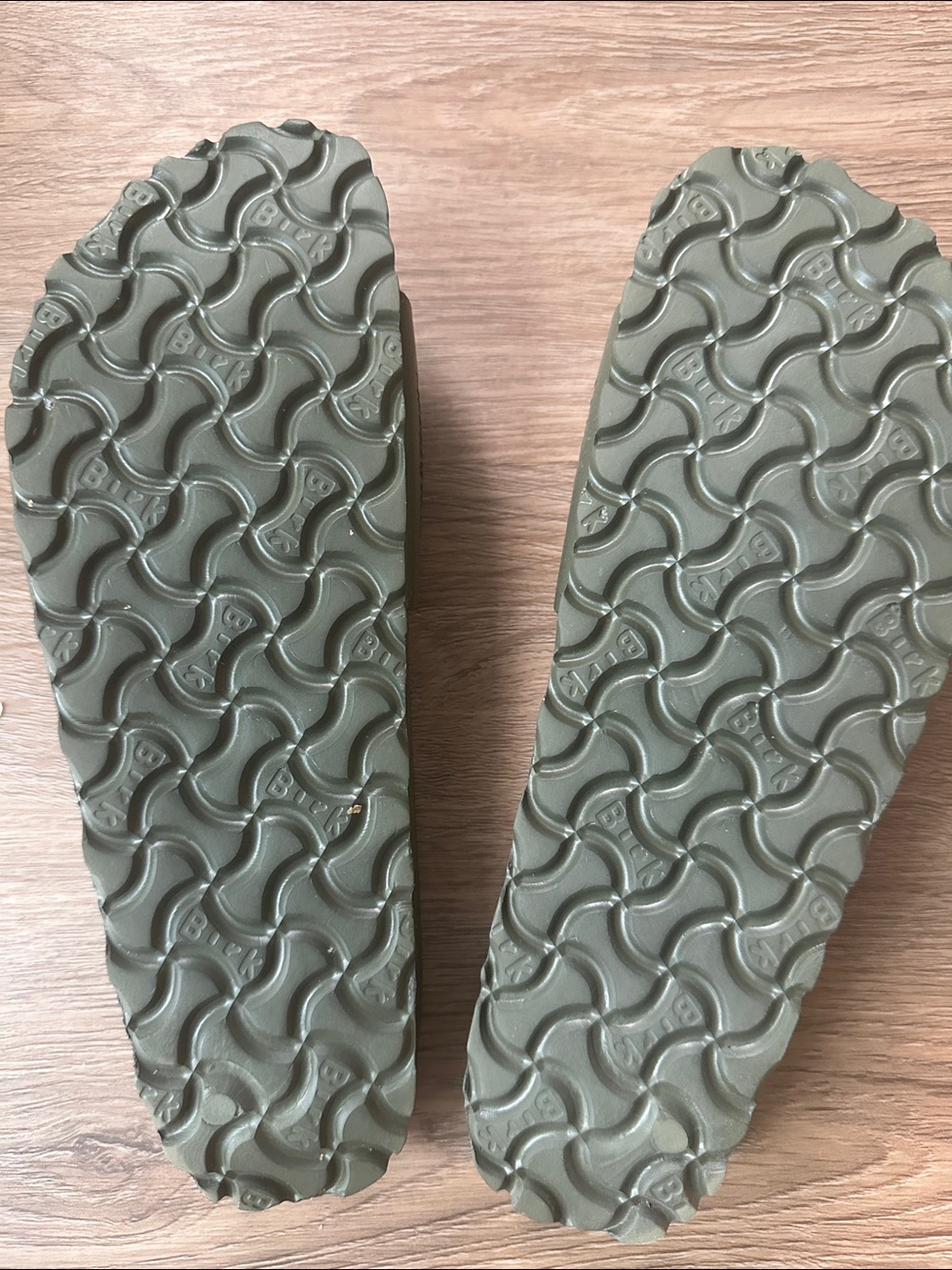 Birkenstock Olive Green EVA One-Strap Slide Sandals - Picture 2 of 2